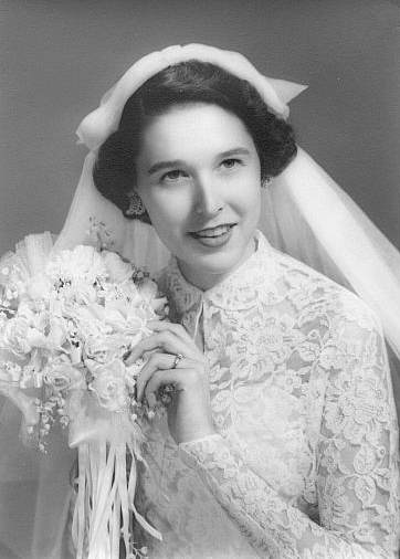 Mother's wedding picture, 1952