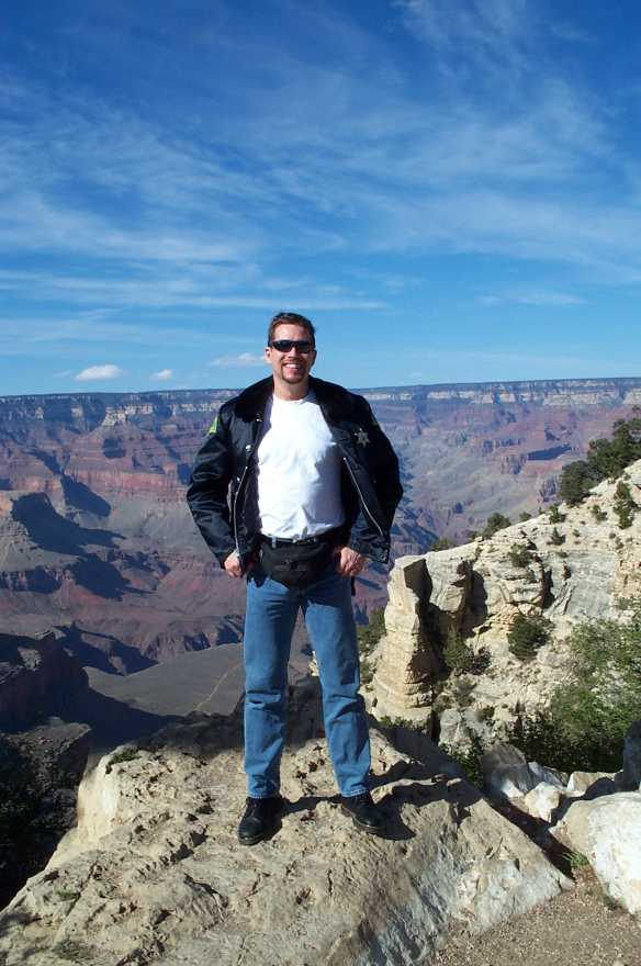 Officer Wes at the Grand Canyon 4/2002
