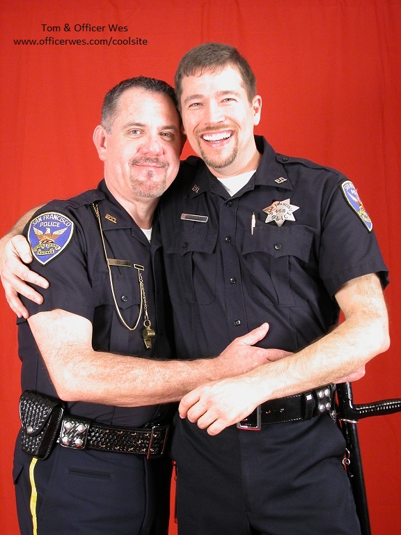 Tom and Officer Wes, January 2003, Photos by Corwin