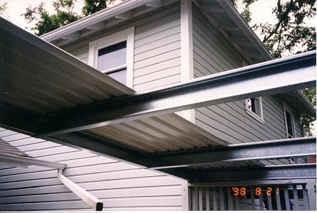 deck roof's new aluminum roofing